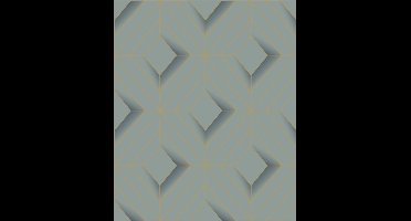 Galactik ruit groen/goud L614-01