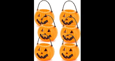 Vegaoo - 6pompoenen emmers voor Halloween!