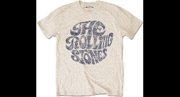The Rolling Stones - Vintage 1970s Logo Heren T-shirt - XXL - Bruin