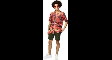 Hawaii Blouse Red Palm - Maat 58