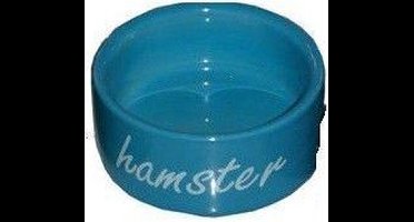 Eetbak Steen Hamster Blauw 6 cm