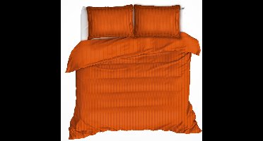 De Witte Lietaer Dekbedovertrek Zygo Gold Flame - 260 x 240 cm - Oranje - Katoen Satijn