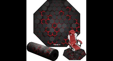 Huzaro FloorMat 2.0 – Gaming Vloermat voor Bureaustoel – 120x120 cm – Antislip – Geluiddempend – Zwart