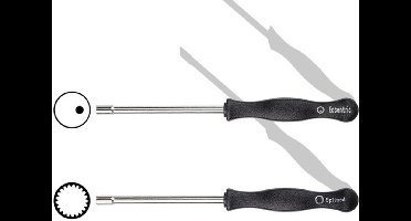 KARZO - Carburateurafstelgereedschap 21-tands schroevendraaier + cirkelschroevendraaier voor 2-takt kettingzaag, trimmer, grasmaaier, kantensnijder en blazer (verpakking van 2)