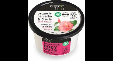 Organic Shop - Organic Camellia & 5 Oils Body Cream Krem Japońska Kamelia - 250ML