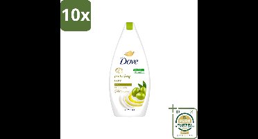 10 x Dove Protecting Care - Douchegel - Olijfolie - Sulfaatvrij - 450 ml - Wasstrips - Douchegel - Olijfolie - Huidverzorging - Sulfaatvrije Douchegel - Hydraterende Crème