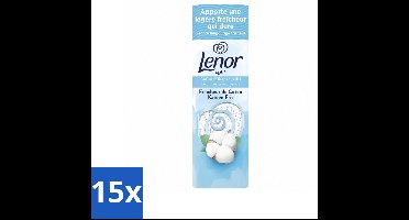 15 x Lenor Light - Geurbooster - Katoen Fris - Non-Stop Frisheid - 19 Wasbeurten - Voordeelverpakking - 15 stuks