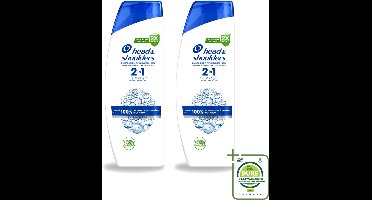 2 x Head & Shoulders - Shampoo - 2-in-1 - Classic - 100% Roosvrij - 400 ml - Grootverpakking - Vaatwasstrips - Roosvrij Haar - Roosverlichting - Anti-roos Shampoo - Hoofdoorzaak Roos - Droogheid Beheersen