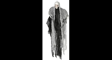 Cepewa Halloween / horror hang decoratie - spook / skelet - wit - griezel pop - 110 cm