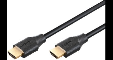 Goobay Ultra96 HDMI-kabel, 16K/60 Hz, 96 Gbit/s, 2 m, zwart, Ultra-hoge resolutie tot 16K @ 60 Hz/8K @ 240 Hz (DSC) garanderen vloeiende