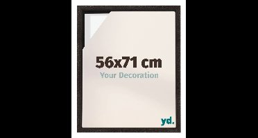 yd, Baklijst 56x71 cm Eiken Donker - Lijst voor Canvasdoek - MDF Lyon