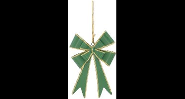 Kerstboomversiering met dubbele knoop, van metaal, 15 cm