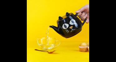 Balvi Teapot Wake Cat black ceramic
