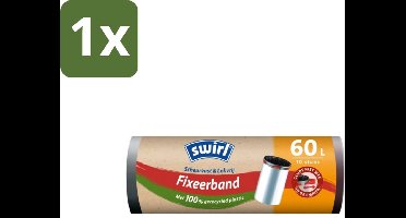 Swirl – Pedaalemmerzakken – 60 L – Fixeerband – 10 zakken - 1 stuk