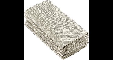 De Witte Lietaer Servetten Sonora 50 X 50 Cm Katoen Lichtbruin 4 Stuks