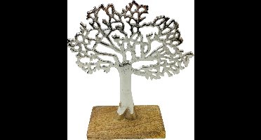 Something Different Beeld/figuur 30c33cm Tree on Wood Base Multicolours