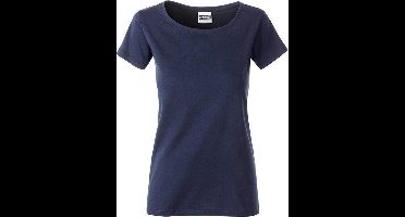 James and Nicholson Dames/dames Basic Organic Katoenen T-Shirt (Marine)