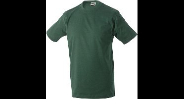 James and Nicholson - Heren Workwear T-Shirt (Donkergroen)