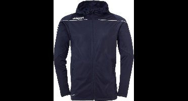 Uhlsport Stream 22 Trainingsjas Met Capuchon Kind Marine Blauw-Wit Maat 140