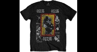 Bob Marley - Kaya Tour Heren T-shirt - met rug print - 2XL - Zwart
