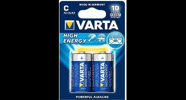 Batterijen C (8x) - Set van 8 Varta C-cell batterijen (o.a. voor Vonyx MEG050 megafoon)