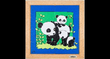 Dierenpuzzel 'Moeder en kind' - Panda - 8 stukjes - Educo
