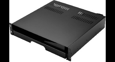 Renkforce RF-7112620 19 inch Schuiflade voor patchkast 2 HE Uittrekbaar Geschikt voor kastdiepte: vanaf 500 mm Zwart