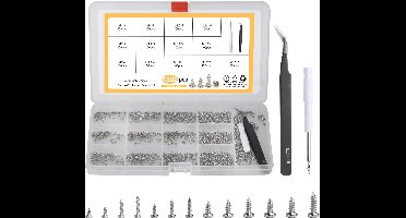 Mikroschroeven set M1-M1.7 voor elektronica