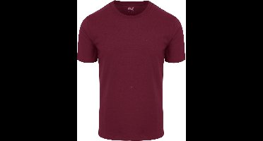 King Essentials The Shawn T-Shirt Burgundy - Maat S - Heren - Casual T-shirts
