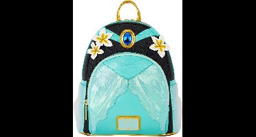 DISNEY PRINCESS JASMINE GLITTER COSPLAY LOUNGEFLY MINI BACKPACK