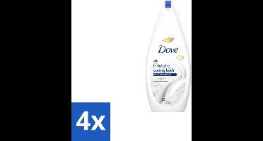 4 x Dove – Badcrème – Indulging Cream – 720 ml - Badcrème - Badcrème 720 Ml - Badcrème Voor Huid - Badcrème Voor Zintuigen - Zachte Reiniging