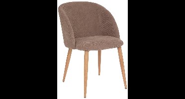 Fauteuil van ribfluweel CELESTE