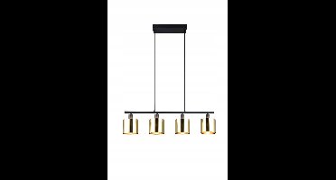Trio RL JASON Hanglamp 4xE14 Goud Metaal/Glas