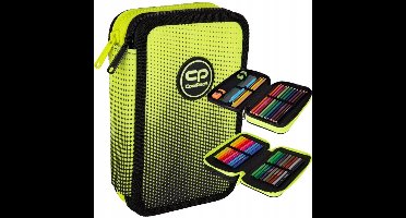 CoolPack Dubbel Etui met Inhoud Jumper 2 Lemon - Georganiseerd naar School