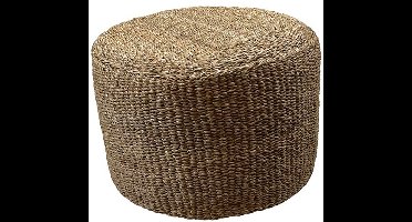 DKNC - Poef Zlitan - zeegras - 57x37cm - Bruin