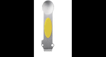 Scoby - Citroenrasp - Zesteur - Citrusrasp - Keukenaccessoire - Grater - RVS - 32 cm - Zilver