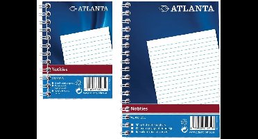 Notitieboek Djois Atlanta A7 lijn 100blz met zijspiraal