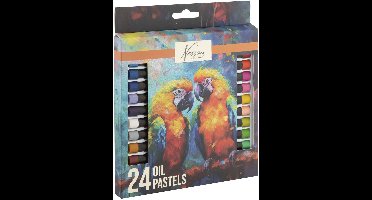 Creative Craft Group oliepastelverf set van 24 kleuren voor kinderen.