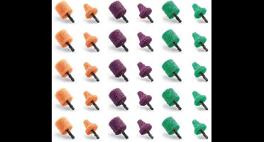 FLEX - PP-Mix 35 HEX VE30 - Set van 30 Polijstkegels voor PXE80