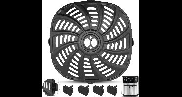 Air Fryer Grill Pan voor 7QT en 8QT Airfryers - Antiaanbak Plaat en Accessoires voor Gezond Koken