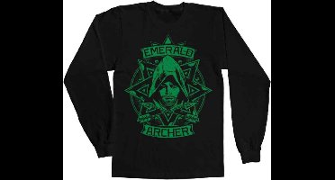 DC Comics Arrow Longsleeve shirt -L- Emerald Archer Zwart