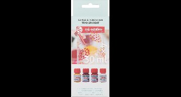 Talens Art Creation Glas & Porselein Transparent Set 4 x 30 ml Roze Frost