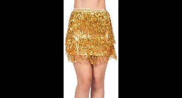 Shake It Off Metallic Franje Rok Goud Vrouw