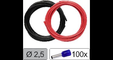 Quadrios 25CW129 Enkele ader LiFY 2.5 mm² Rood, Zwart 1 set(s)