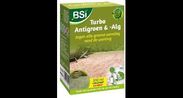 BSI Turbo Antigroen & -Alg tegen groene aanslag (300 ml/600 m²) - Effectieve Groene Aanslagreiniger