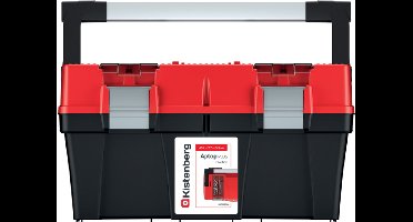 Kistenberg Aptop Plus 50 - Gereedschapskoffer - Met Organizer - Aluminium Sluitingen - Zwart en Rood
