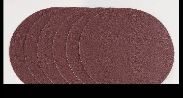 Westfalia Schuurpapier diameter 125 mm zelfklevend 6 stuks (elk 2x K60, K80, K120)