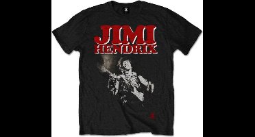 Jimi Hendrix - Block Logo Heren T-shirt - XXL - Zwart