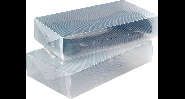 Wenko Transparante laarzendoos 2 stuks