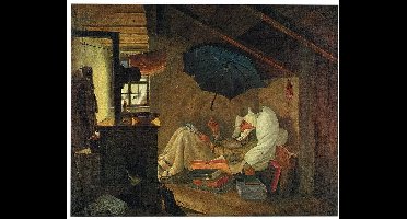 Kunstdruk Carl Spitzweg - Der arme Poet 60x48cm